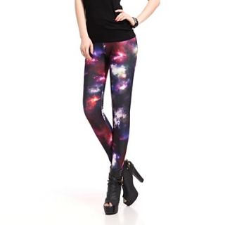 Elonbo The Colorful Sky Style Digital Painting Tight Women Leggings