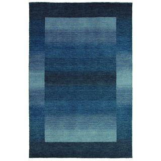 Mystique Cressida Teal Rug (410 X 710) (TealSecondary colors Arctic bluePattern StripeTip We recommend the use of a non skid pad to keep the rug in place on smooth surfaces.All rug sizes are approximate. Due to the difference of monitor colors, some ru