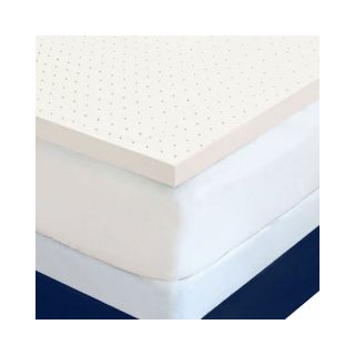 Authentic Comfort 3 4 lb. High Density Memory Foam Mattress Topper, Beige