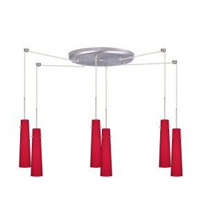 Besa Lighting BEL 6BC 5674RM SN Camino Pendant