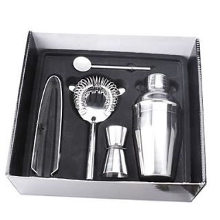 Set of 5 Stainless Steel Cocktails Shaker