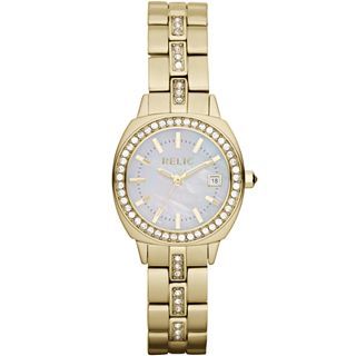 Relic Womens Gold Tone Bracelet Watch, Gold