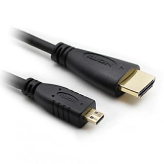 Micro HDMI V1.4 to HDMI V1.4 Cable for HDTV (1M)