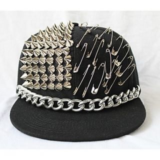 Unisex Flat Ledge Hat With Chain