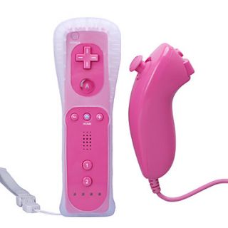 Remote and Nunchuk Controller Case for Wii/Wii U (Pink)