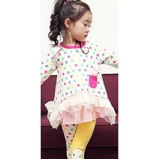 Girls Multi Color Polka Dots Lovely Clothing Sets
