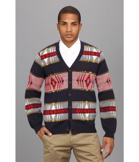 The Portland Collection by Pendleton Big Lake Cardigan Mens Sweater (Blue)