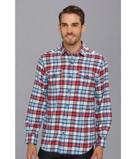 Vineyard Vines Fly Point Plaid Owen Shirt Mens Long Sleeve Button Up (Red)