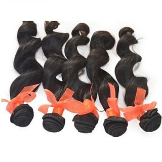 Indian Loose Wave Weft 100% Virgin Remy Human Hair Extensions Mixed Lengths 24 26 28 Inches
