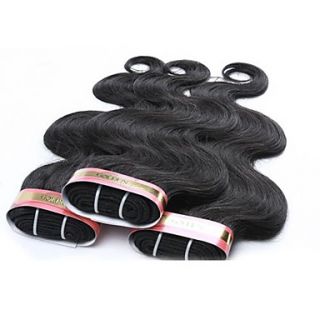 26 Inch Hair Extensions Natural Black Body Wave Wavy Burmese Virgin Hair Weave Bundles 62G/Piece (2.10OZ/Piece)