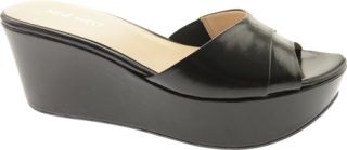 Womens Nine West Roosey   Black Shark Leather Casual Shoes