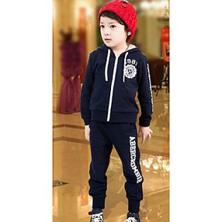 Boys Casual Letter Pattern Long Sleeve Clothing Sets