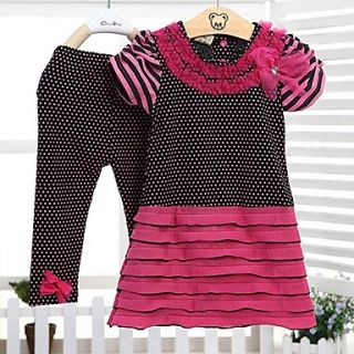 Girls Lovely Print Baby Long Sleeve Clothing Sets
