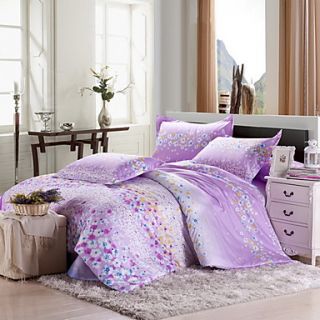 SINUOER Cotton Twill Four Piece Bedclothes Rain And Dew(Screen Color)