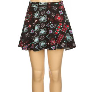Ethnic Print Girls Skater Skirt Black Combo In Sizes Small, X Large,