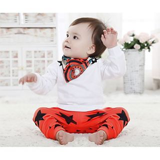 Childrens Round Collar Pattern Of Stars Clothing Sets