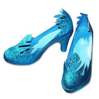 Frozen Snow Princess of Arendelle Elsa Shining Blue Cosplay Shoes