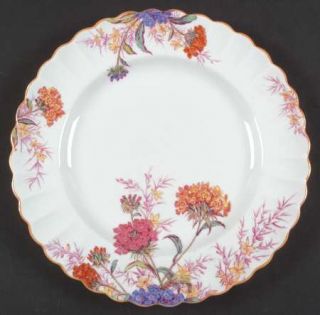 Spode Chelsea Garden (Mustard Trim) Luncheon Plate, Fine China Dinnerware   Flor