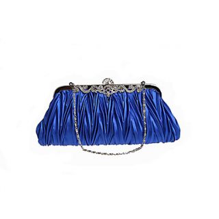 BPRX New WomenS Simple Satin Dual Purpose Evening Bag (Royal Blue)