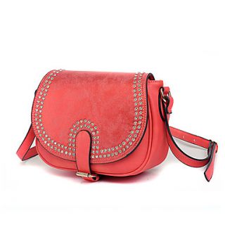 HONGQIU Womens Elegant Casual Satchel Bag(Red)