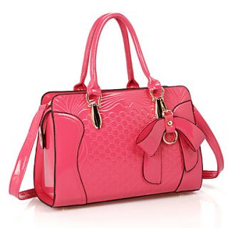 XIUQIU Womens Graceful Tote Bag(Fuchsia)