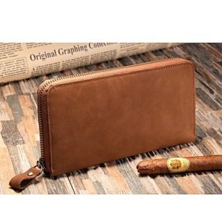 Mens Korea Style Fashion Real Leather Coin Purse Cash Holder Wallet
