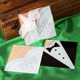 Bride and Groom Coasters(set of 2)