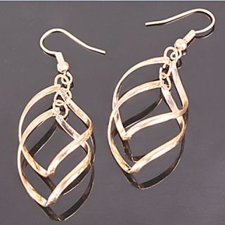 MISS U Womens Bohemian Cut Out Gold Earrings