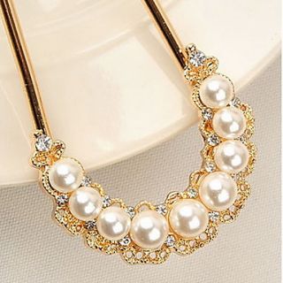 MISS U Womens Vintage Pearl And Crystal Necklace
