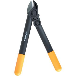 Fiskars Powergear 15 inch Anvil Lopper (Black, yellowCutting capacity 1.25 inchTextured gripMaterials Plastic, metalDimensions 15 inches high x 7.2 inches long x 0.9 inches wide Weight 5 poundsModel No 79726997JFeatures include Powergear lopper make