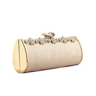 Womens European and American models long paragraph dress gold clutch evening bag(lining color on random)