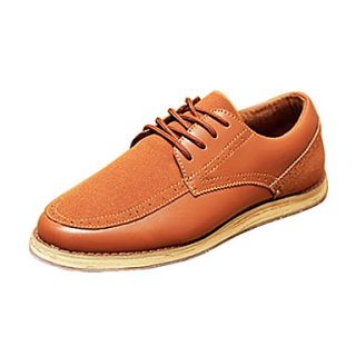 Leather Mens Flat Heel Comfort Oxfords Shoes (More Colors)