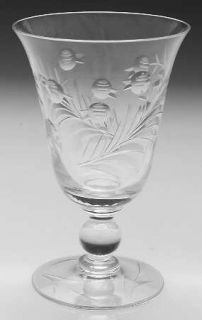 Imperial Glass Ohio Valley Lily Water Goblet   Stem #3400, Cut #800