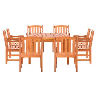 Stanley Outdoor Patio Dining Set   Seats up to 8 Multicolor   V1401SET6