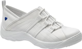 Womens Nurse Mates Basin   White Leather/Nylon Casual Shoes