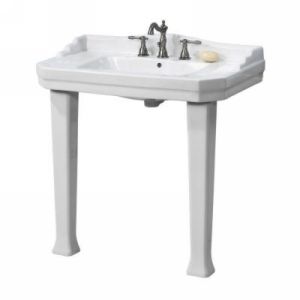 Foremost FL19008BI Series 1900 Console Lavatory and Pedestal Combo