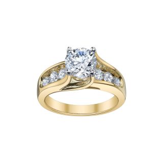 Diamonore 4 CT. T.W. Simulated Diamond Ring, Yellow/Gold, Womens