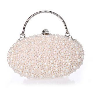 BPRX New WomenS Elegant Compact Pearl Evening Bag (Champagne)