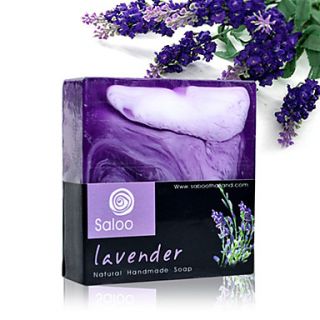 Thailand Saboo Handmade Lavender Essential Oil Soap Whitening Moisturizing Anti Acne 100g