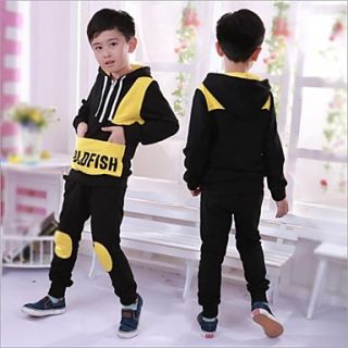 Boys Large Zipper Pocket Casual Sweater Sets