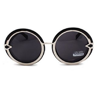 Helisun Womens Fashion Vintage Round Shape Sunglasses2109 1 (Black)