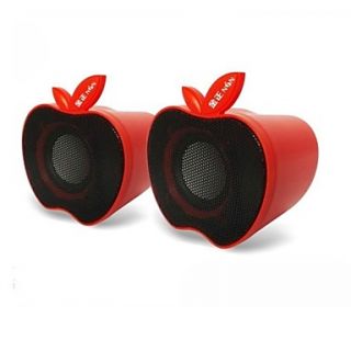 Music M 12 High Quality Stereo USB 2.0Multimedia Speaker (Red)
