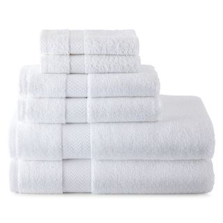 JCP Home Collection  Home 6 pc. Bath Towel Set, White