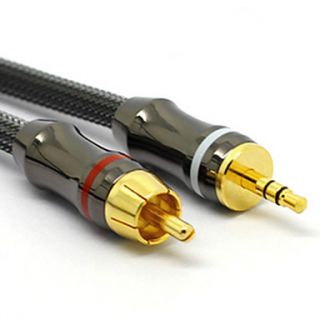 3.5mm to RCA M/M Audio Cable Gray(1.5M)