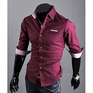 Midoo Short Sleeved Elegant Shirt(Red)