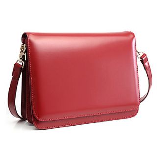 Fenghui Womens Solid Color Vintage PU Leather Shoulder Bag