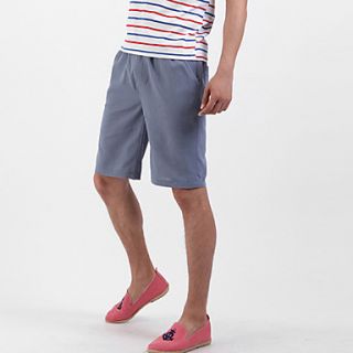 Shishangqiyi Linen Tight Casual Beach Cotton Shorts(Screen Color)