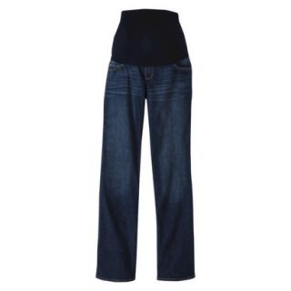 Liz Lange for Target Maternity Over the Belly Bootcut Denim Jeans   Blue Wash 4L