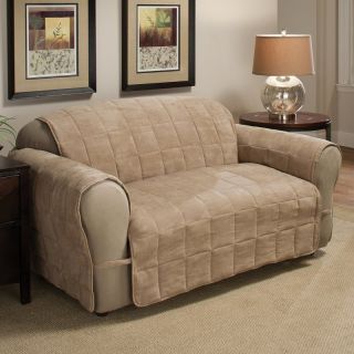 Innovative Textile Solutions Ultimate Suede Loveseat Protector Sage   ULTLOVE 