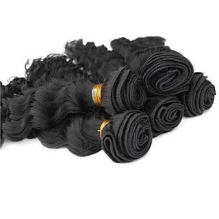 Brazilian Deep Wave Weft 100% Virgin Remy Human Hair Extensions Mixed Lengths 22 24 26 Inches